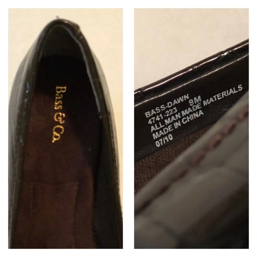 Bass & Co. Dawn burgundy brown heels - Picture 7 of 8
